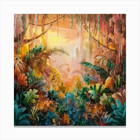A Captivating Oil Painting Featuring A Lush And (1) Canvas Print
