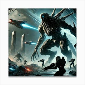 Shadow Beasts Combat Role Canvas Print