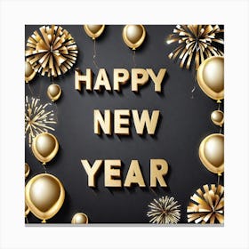 Happy New Year 105 Canvas Print