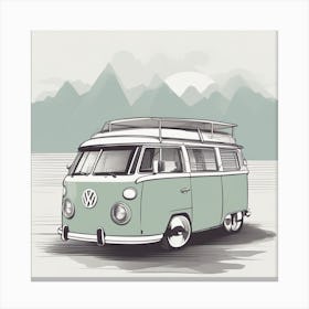 Vw Bus / camper Canvas Print