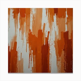 Abstract Orange Painting 4 Canvas Print