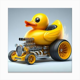 Rubber Duck Car 4 Canvas Print