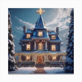 Christmas House 67 Canvas Print