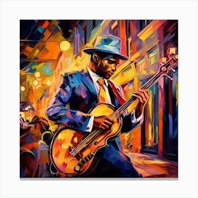 Jazz Musician 100 Canvas Print