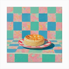 Pastel Tile English Tea Cake 2 Canvas Print