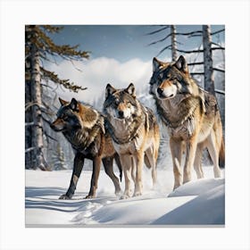 Wolf Pack 1 Canvas Print