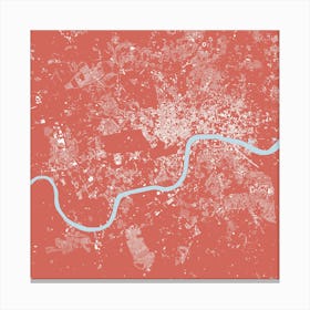 London in Pink Canvas Print
