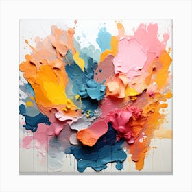 Splatter Painting Canvas Print