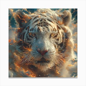 White Tiger 2 Canvas Print