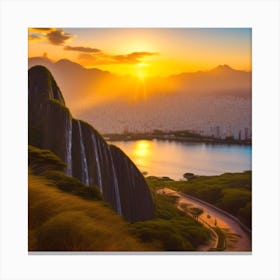 Sunset In Rio 2 Canvas Print