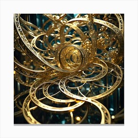 Genius, Madness, Time And Space 63 Canvas Print