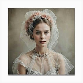 Portrait Of A Bride Canvas Print