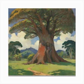 The Big Tree Te Raau Rahi 1891 Paul Gauguin Art Print 0 Canvas Print