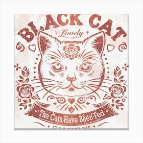 Black Cat 1 Canvas Print