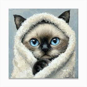 Bathroom Cat 3 Canvas Print