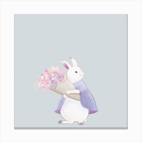 Purple Rabbit Canvas Print
