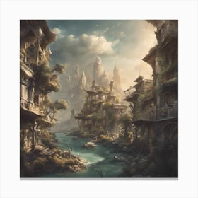 Fantasy City Canvas Print