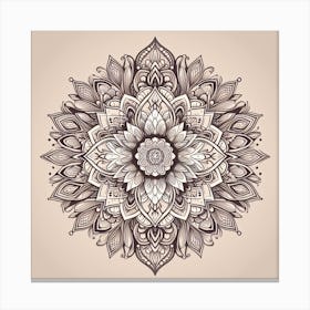 mandala style Canvas Print