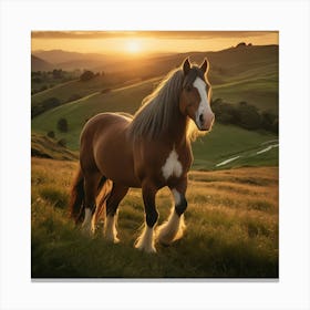 Clydesdale Horse Canvas Print