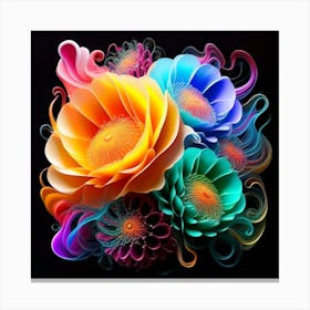 Fractal Flowers Canvas Print