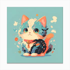 Kawaii Kitten Canvas Print