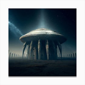 Extraterrestrial Temple. Prompted by FB Meekins Canvas Print