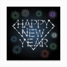 A Vector Illustration Of A New Year S Ce 9ogxbhmmrcg Uskncq9 Bq U6ksbgivsfkec Gblwte7w Canvas Print