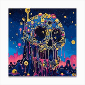 Skull Of The Night Canvas Print