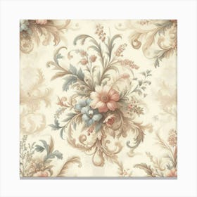 Floral Wallpaper Canvas Print