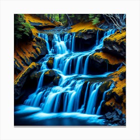 Waterfall In The Forest Canvas Print