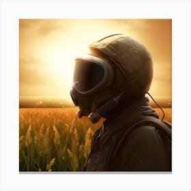 Soldier In The Field Canvas Print