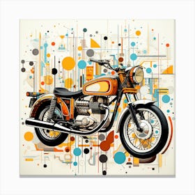Vintage Motorcycle Canvas Print