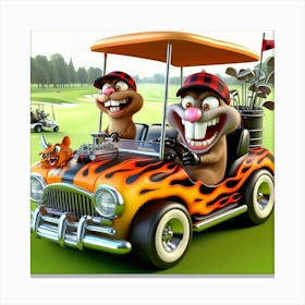 Golf Car Canvas Print