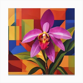 Phragmipedium Orchids Abstract 1 Canvas Print