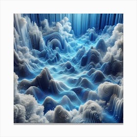 Abstract, Blue Canvas Print