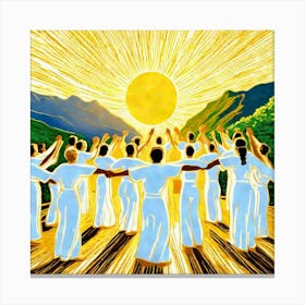 Heavenly Choir Canvas Print