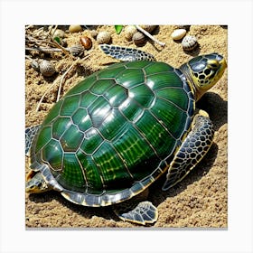 Green Sea Turtle 1 Canvas Print