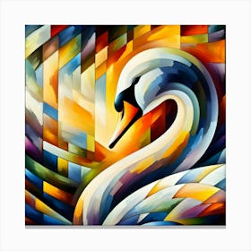 Abstract Swan 2 Canvas Print