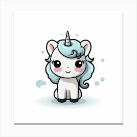 Cute Unicorn 389 Canvas Print