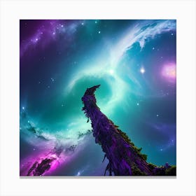 Space Tree Canvas Print