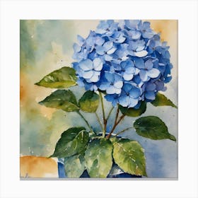 Blue Hydrangea Canvas Print