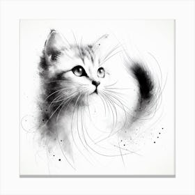 Cat Portrait Canvas Print