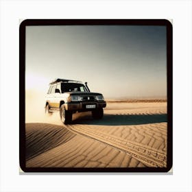 Jeep In Desert (1) Canvas Print