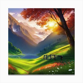 Landscape Painting 76 Canvas Print