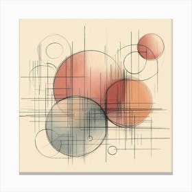 Abstract Circles Canvas Print 1 Canvas Print