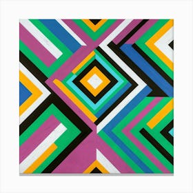 Colorful Abtract  geometric design Canvas Print