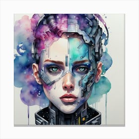 Futuristic Girl 7 Canvas Print