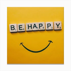 Be Happy 1 Canvas Print