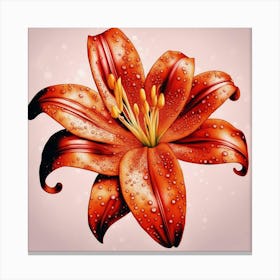 Red Lily 1 Canvas Print