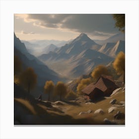 Mountain Scene 5 Canvas Print